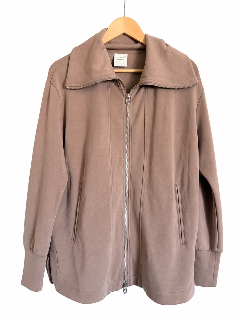 Varley Raleigh Zip-Through Sweat Sweatshirt DoubleSoft Jacket Retail $178 - Picture 5 of 13